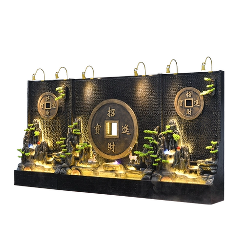 Rochest Mountain Fountain Five Emperor Copper Copper Gift Living Room Company Office Offic