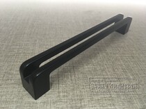 (Xiaojia Hardware) High-end Black Minimal Modern Simple Dumb Black Handle Closet Door Drawer Handle