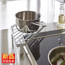 Riben cooking standing kitchen triangle storage rack for pot single-layer small storage countertop corner seasoning rack