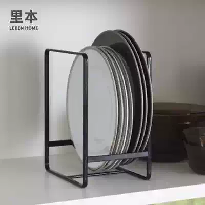 Inside this bowl and plate storage shelf Overall cabinet inner plate dinner plate storage rack Portable household kitchen plate drain rack