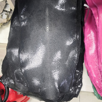 Large sheet black Color Thai Milled Face Pearl Fish Leather Leather handmade DIY wallet Handbags long clip wallet shoes