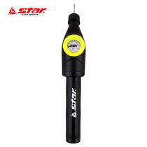 Two-way inflator Star Shida basketball Football with air pressure gauge gas needle handheld portable inflatable cylinder 1085
