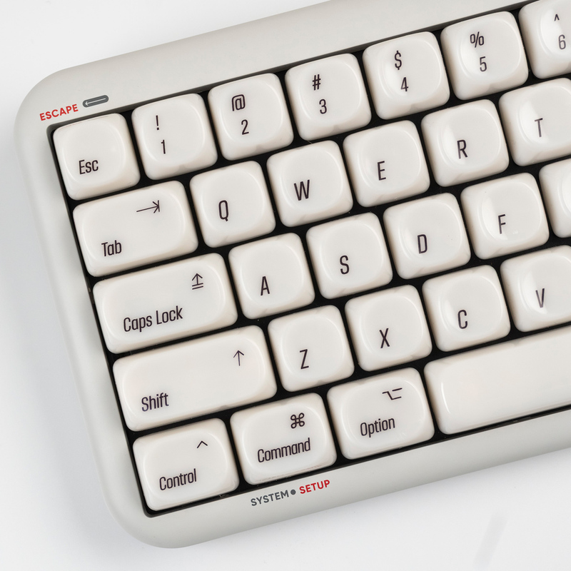 Mac Apple-Style Jade Ceramic Feel Keycaps Moa Height Pc Magnetic Switch Compatible with Wolf Spider Forerunner X87 F99