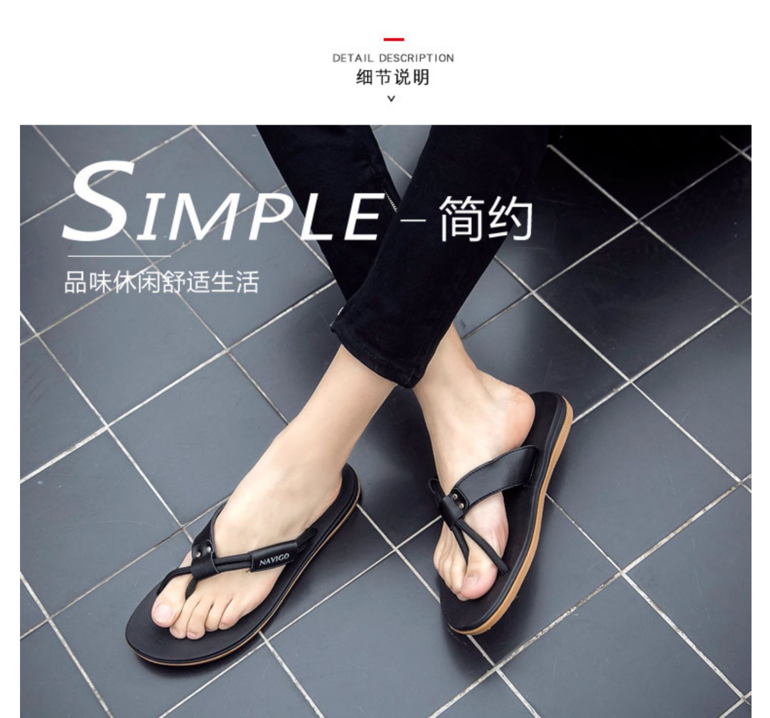 Dép Việt Nam nam mùa hè dép xỏ ngón dép nam và dép cá tính mùa hè ngoài trời giày đi biển chống trượt clip chân Anh - Dép dép kẹp nam
