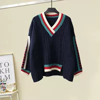 1509#Тибетский синий свитер