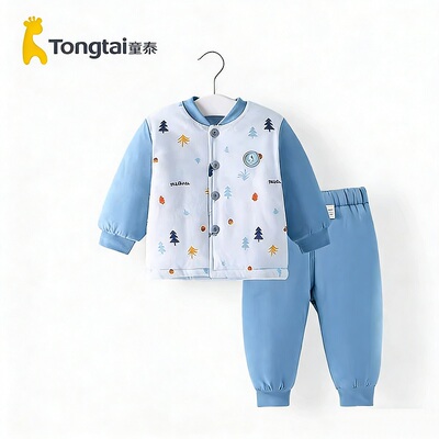 童泰婴儿棉服加厚宝宝秋冬