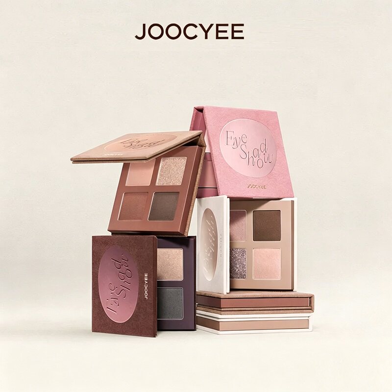 JOOCYEE酵色四色眼影盘大地色日常彩妆修容淡妆腮红烟熏裸色沙丘