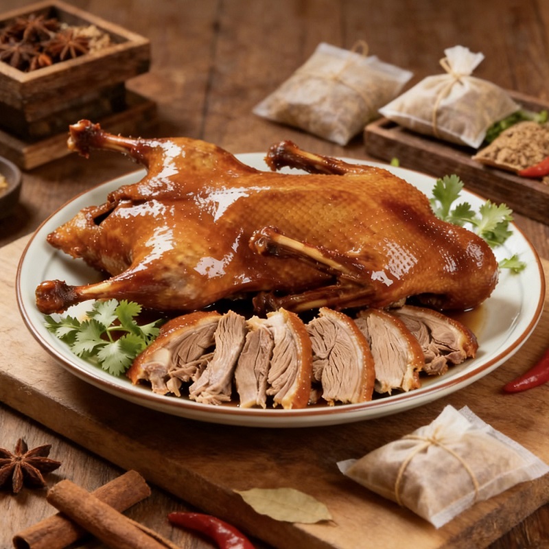 重庆荣昌卤鹅传统卤制工艺美味即食无添加纯香料制作聚餐首选