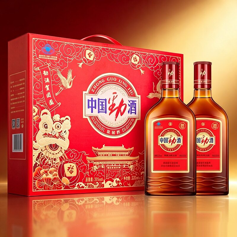 【官方正品】劲牌35度中国劲酒520ml*2瓶装 养保健酒生酒礼盒送礼 盒官实拍商品图