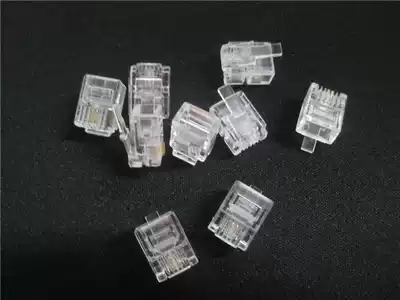 Telephone line crystal head RJ11 telephone crystal head 2-core crystal head telephone line sleeve