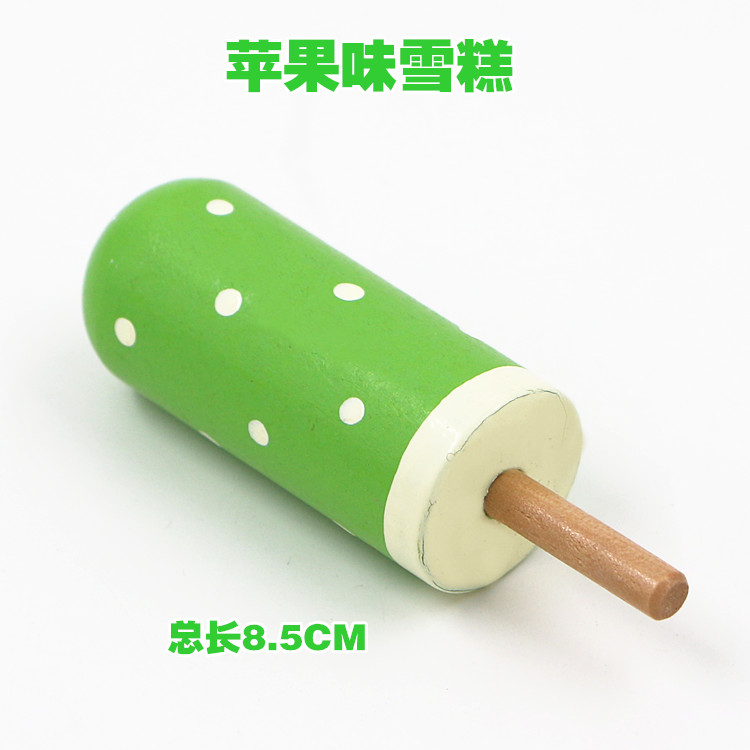 Strawberry Cream Chocolate Ice Cream Ice Cream Fruit Lollipop Nhà sản xuất duy nhất Nhà bếp Mô phỏng bộ đồ chơi rút gỗ