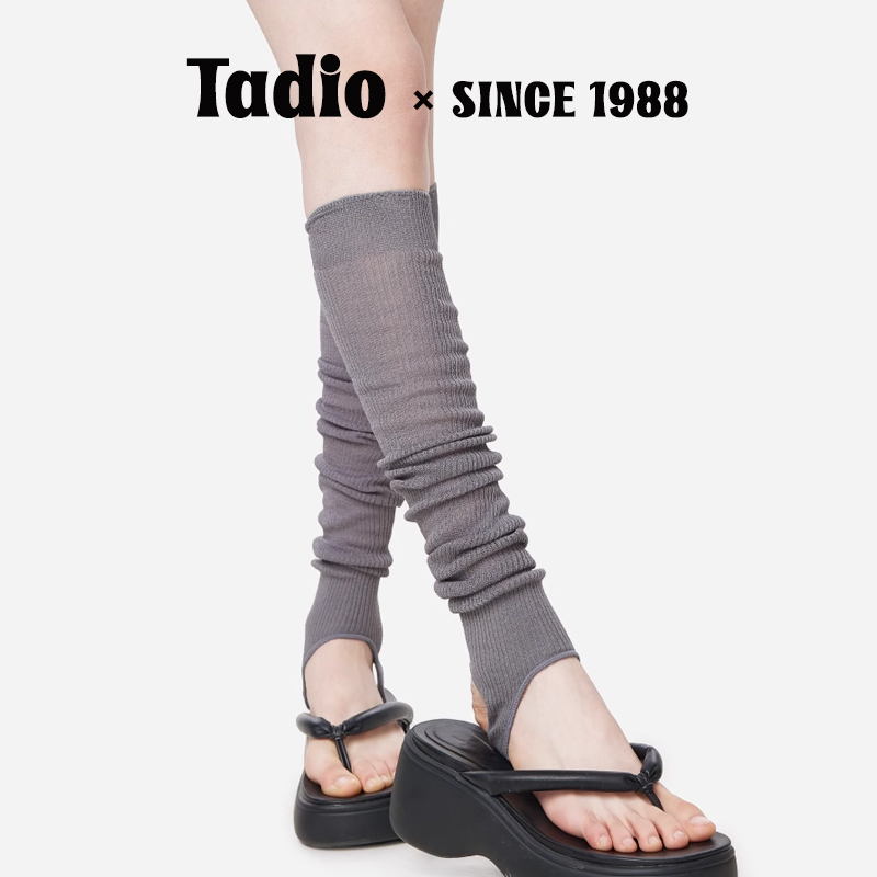 Japanese Noih Spring Thin Style Unique Footless Socks for Women, Versatile Ballet Style, Slimming and Leg-Enhancing Mid-Calf Slouch Socks