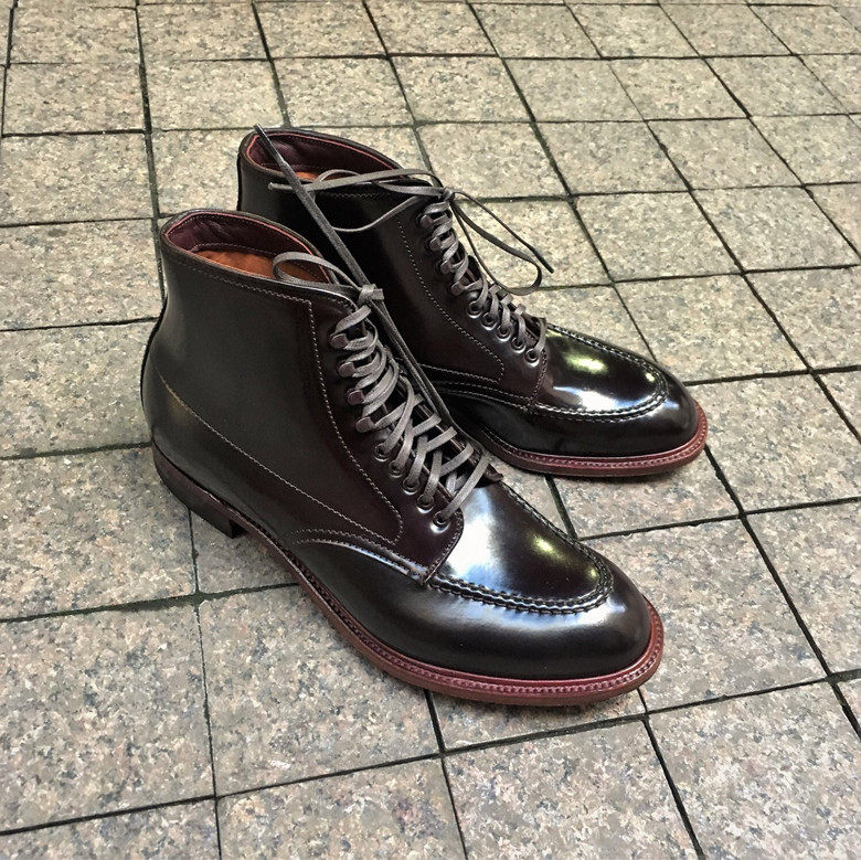 товар из китая alden 美国代购 color 8马臀皮靴 indy boot m楦日本限定鞋楦皮底