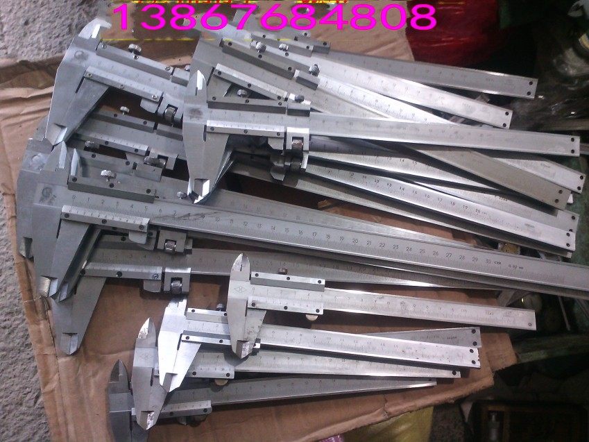 Ah Hui second-hand caliper measuring tool inventory backlog old goods scale clear engraved line vernier caliper-150-200-300