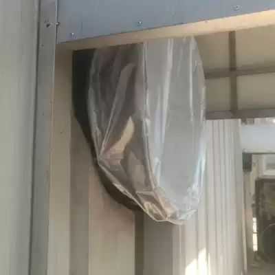 Industrial fan dust cover workshop wall strong exhaust fan dust cover drawstring can be customized LOGO