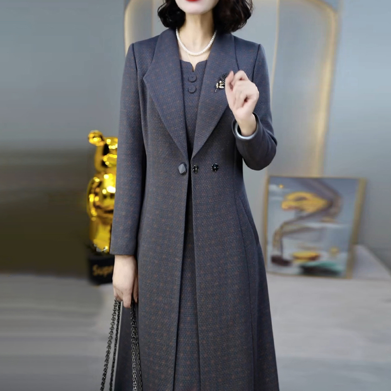 Tweed Style Windbreaker Jacket Dress Suit for Women Spring & Fall 2026 New Hot Style Classy Accessible Luxury High-End Two-Piece Set