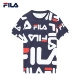 PHIM Fila cho nam ngắn T2019 mùa xuân Thể thao giản dị In đầy đủ LOGO Áo thun ngắn tay ngắn Áo thun nam ngắn tay - Áo phông thể thao