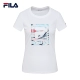 FILA Fila nữ mùa hè mới thể thao áo thun ngắn tay | F11W828116F - Áo phông thể thao