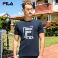 FILA Fila Đàn ông ngắn T2019 Mùa hè Mới F LOGO In thoáng khí Thể thao Áo thun ngắn tay nam - Áo phông thể thao áo thun adidas nam cổ tròn