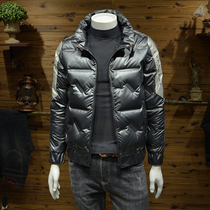 Winter New Tide brand thick collar down jacket men Korean trend youth slim handsome bright coat men