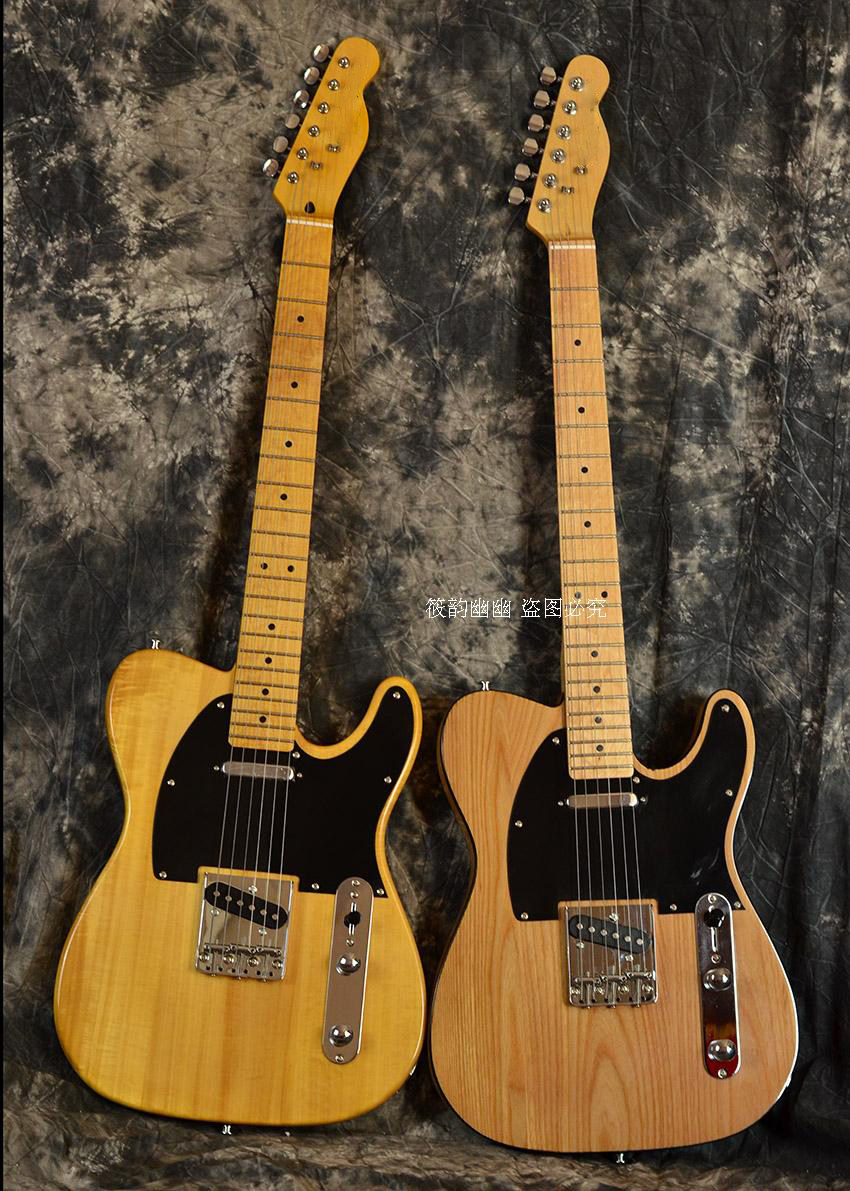 TELE GUITAR YELLOW SLAM Electric Guitar Original Wood Color TELE Electric Guitar Beginner Speaker Box Package Delivery Gift Package