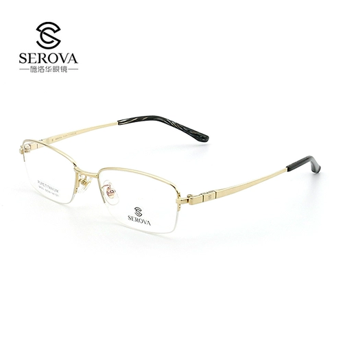 Schilo Hua Super Light Pure Titanium Men's Anty -Blu -Ray Myopia Glasses рамки наполовину рамки бизнеса миопия SP370 SP370