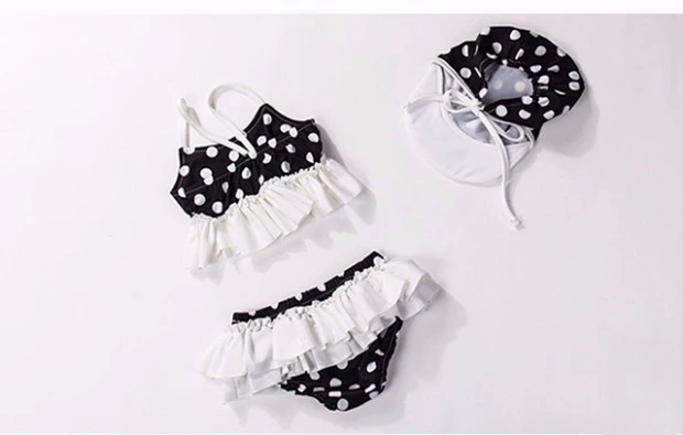 Đồ bơi trẻ em chia bikini Cô gái trẻ em Hàn Quốc Đồ bơi trẻ em nữ Kem chống nắng cho trẻ em Đồ bơi bốn mảnh