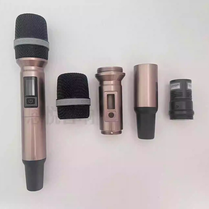 Bbs F-80Plus Wireless Microphone Shell Empty Shell Mesh Head Mesh Cover Microphone Shell Microphone Core Switch Display Window