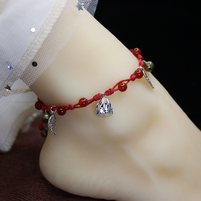 Korean version Jane about 12 zodiac with a female bell Bell Red Rope by hand weaving the ancient wind Sexwale Sexwale Suzuka Suzuka