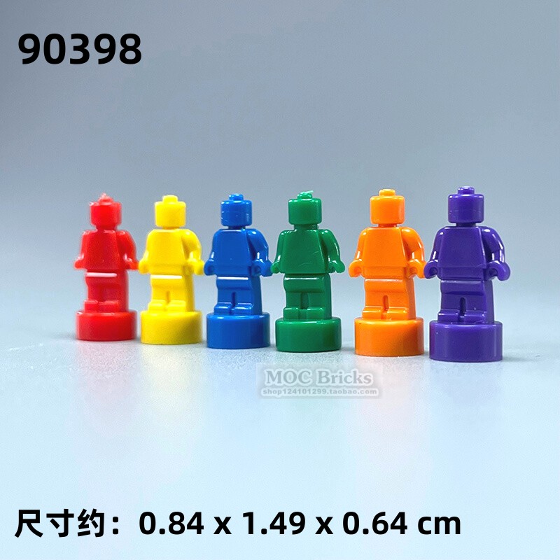 MOC Building Blocks 90398 Mini Pawns Game Doll Figurine Holding Prop Statue Trophy Small Grain Plastic Piece