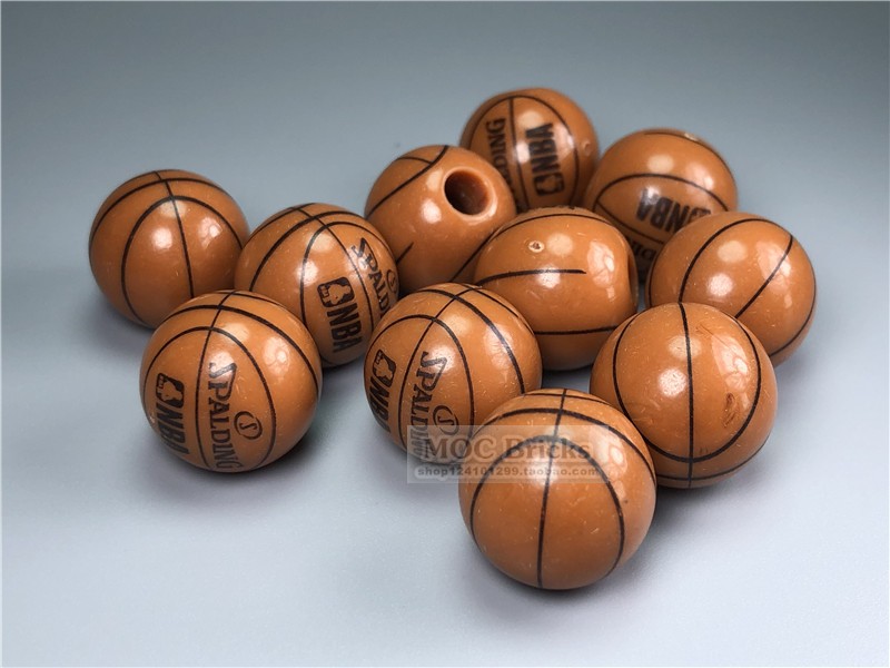 Homegrown small grain building blocks Toy Spare Parts Toys Basketball NBA Sports Scenes Children-Taobao