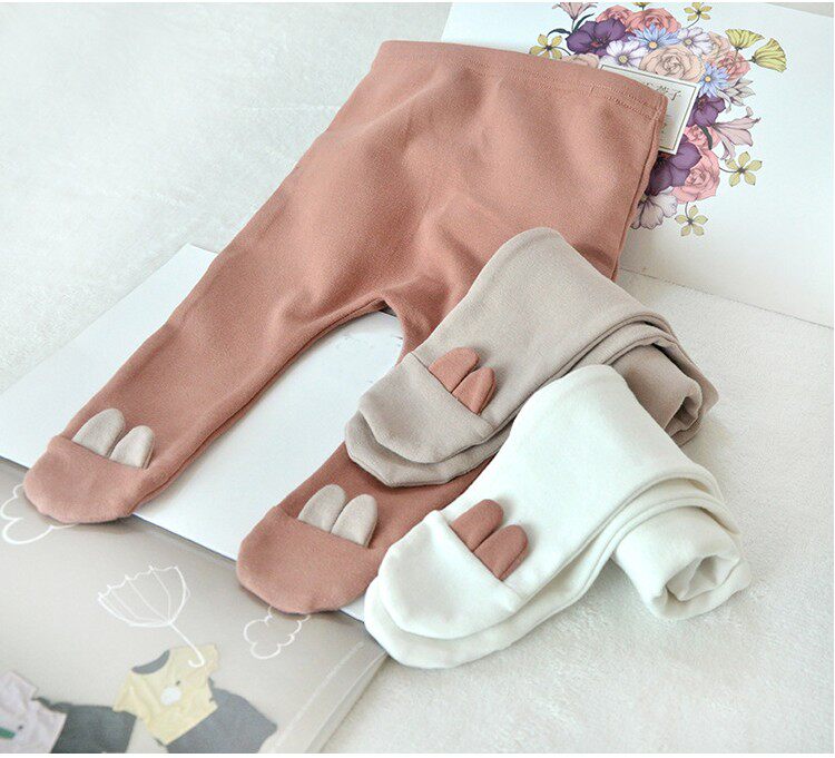 Baby Spring Autumn Season 100 Hitch Lap Pants Men and women Baby Pure Cotton Elastic Pants Socks 0-12-month Infant Tai PP Pants