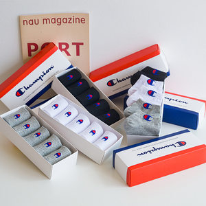 Champion Socks, Thin Pure Cotton, All-Season Mid-Calf, Mid-Top, Towel Bottom, Breathable Sports Socks, Men's Short Socks, Same Style Women's Summer Socks