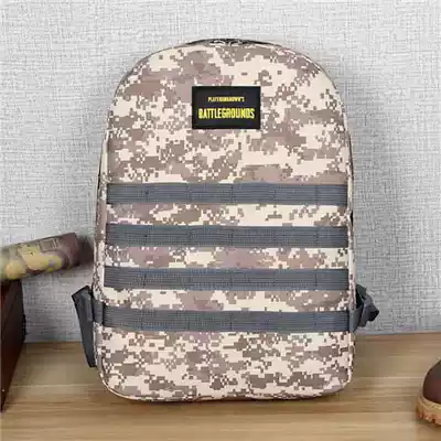 Jedi survival three-level bag chicken eating three-level backpack Men's and women's shoulder bags fashion trend computer bag new fashion backpack