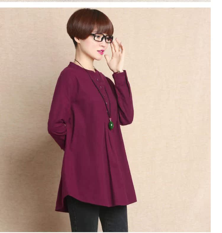 Cộng thêm size béo cực rộng cho nữ mùa thu mới dài tay áo đáy quần MM béo chị mặc áo thun mỏng 200 kg nữ áo sát nách nữ