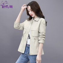 Leather jacket for women 2022 spring and autumn women's new Korean style casual versatile temperament autumn and winter jacket short windbreaker