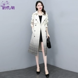 Элитный длинный плащ, осенняя куртка для отдыха, средней длины, премиум класс