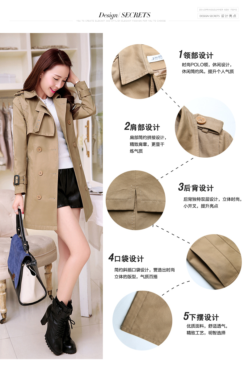 Trench pour femme en Coton - Ref 3226715 Image 19