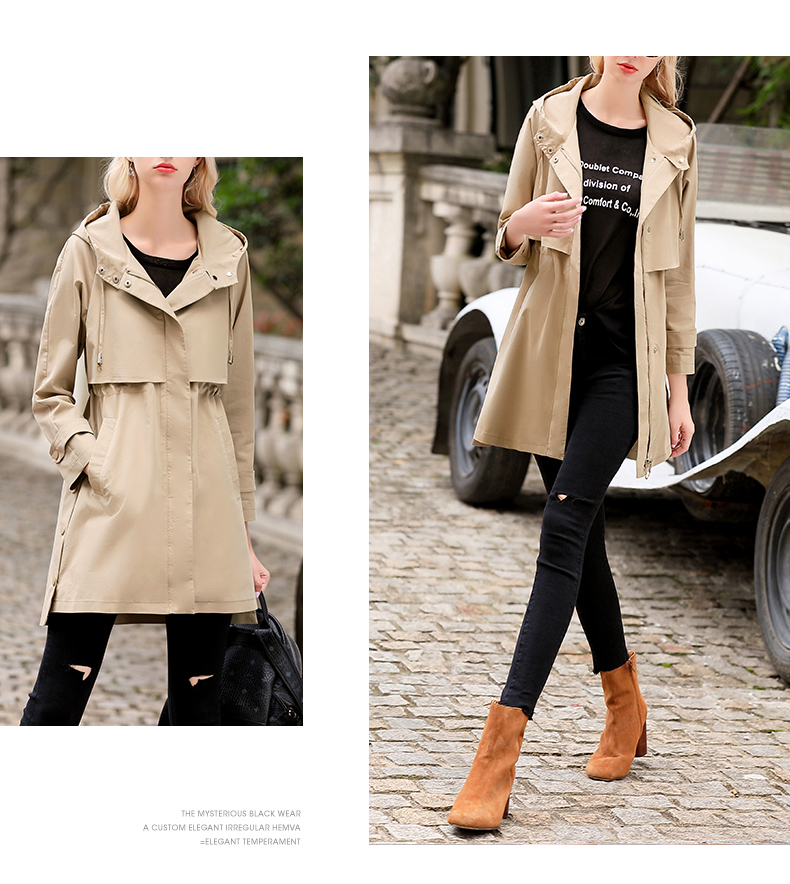 Trench pour femme en Coton en Coton - Ref 3225984 Image 21