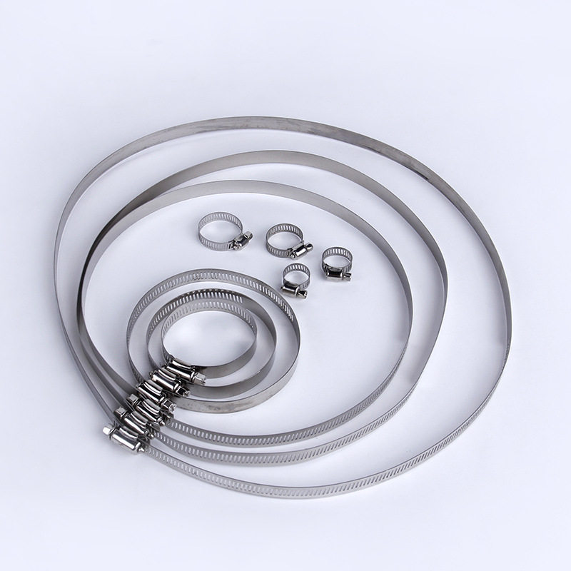 201 Full Steel Stainless Steel Throat Hoop American Hoop Monitor Wire Rod Full Hole Hoop Engineering Pipe Hoop