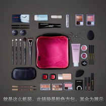 PICCASSO Korea pink square cosmetic makeup brush storage bag home travel carrying case original