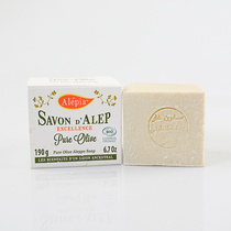 Alepia 100% pure olive face olive soap to remove mites Facial deep cleansing Men and womens face mite removal soap