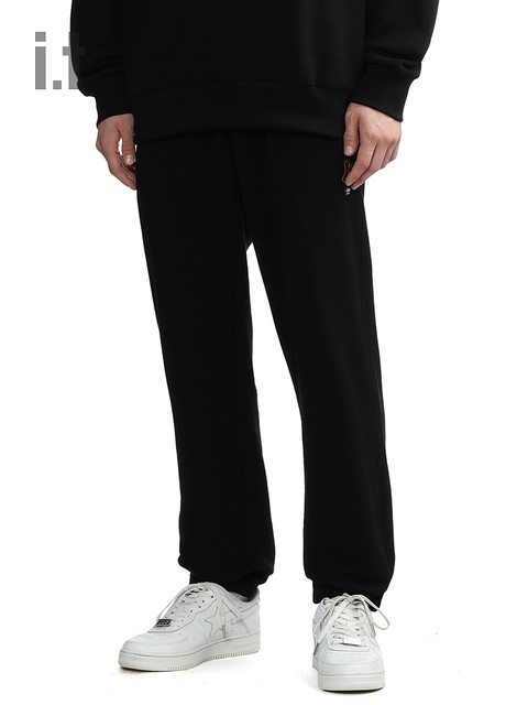 itizzue ຜູ້ຊາຍ leggings sweatpants ຄົນອັບເດດ: ດູໃບໄມ້ລົ່ນໃຫມ່ທ່າອ່ຽງບາດເຈັບແລະສີແຂງ trousers ກິລາ 6710F