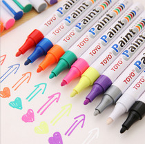 Toyo paint pen DIY tire pen white marker pen does not fade waterproof paint shoe pen gold