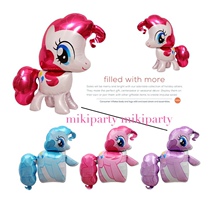 Party decoration arrangement props toy balloon My Little Pony cartoon shape aluminum film balloon large multi-color