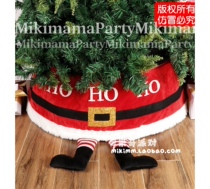 2022 Cross - border New Christmas Tree Dress Christmas Party decorates Santa Claus foot Christmas Tree Base Apron