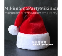 New Christmas Decorative Products Childrens Adult Hat Red Black Hat Thickened Hat Christmas Cap