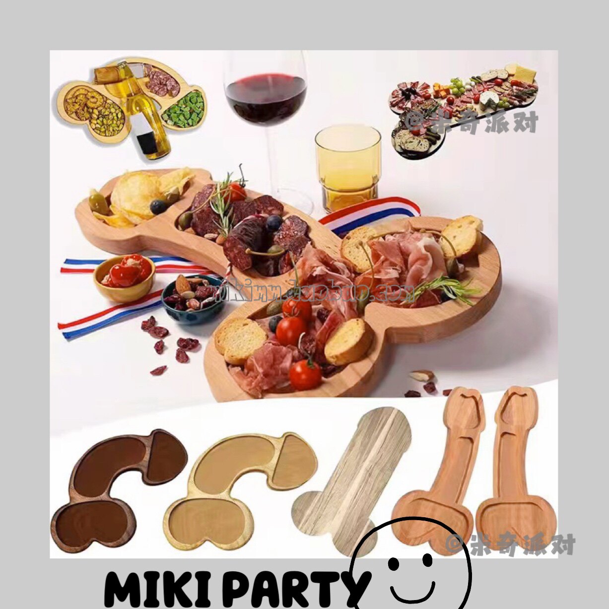Cross-border Explosive Fruit Plate Wine Plate Aperitif Board Creative Kitchen Wooden Cheese Platter Board Appetizer Board