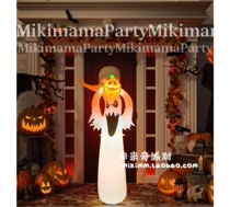 Halloween inflatable air model horror white ghost ghost head pumpkin glow scene decoration ghost festival cross-border