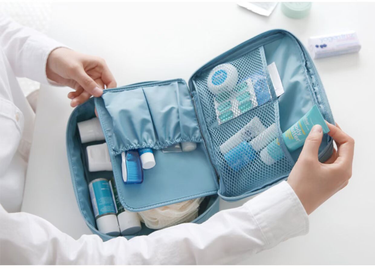 Hàn Quốc xách tay du lịch đặt túi rửa du lịch nữ du lịch không thấm nước túi lưu trữ mỹ phẩm túi cung cấp túi du lịch mini